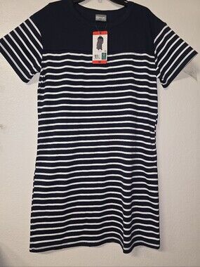 croft & barrow Navy and White Striped..
